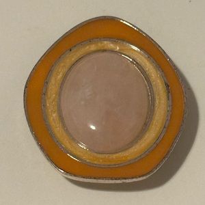 Vintage Celia Sebiri for Avon Rose Quartz Brooch Pendant